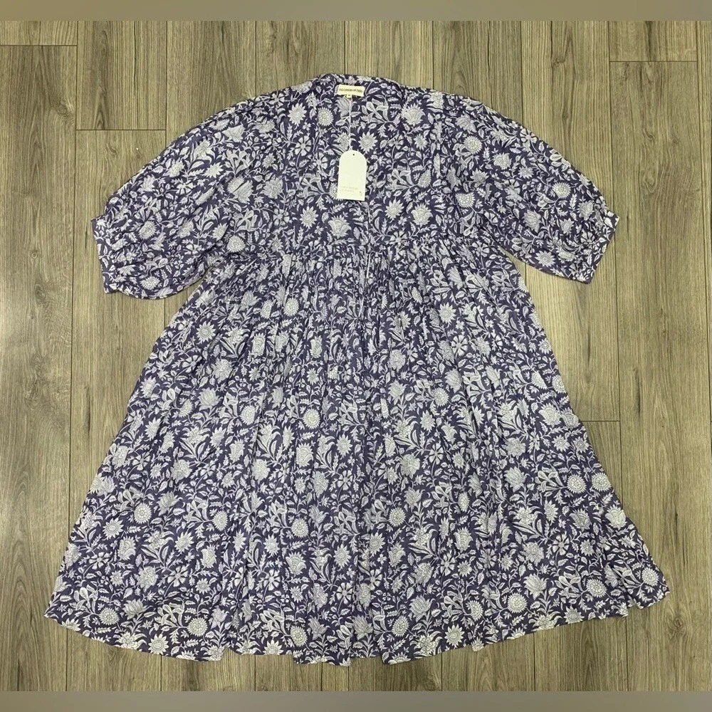 Daughters of‎ India Kyra Mini Dress ~ Blue Iris XL NWT